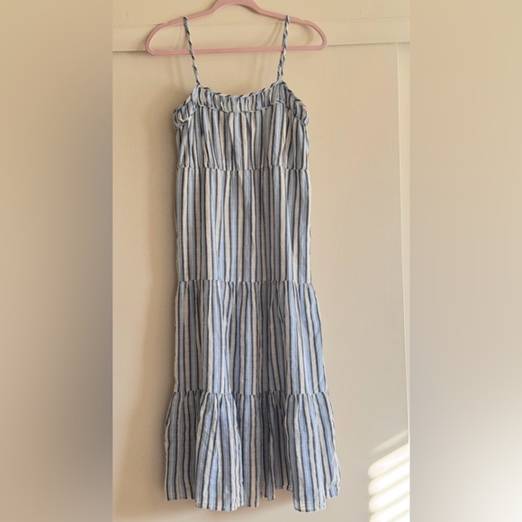 Aerie Striped Tiered Maxi Dress Sz XS - Picture 3 of 9
